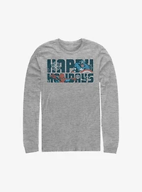 Marvel Avengers Happiest Of Holidays Long-Sleeve T-Shirt