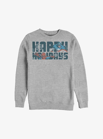 Marvel Avengers Happiest Of Holidays Sweatshirt