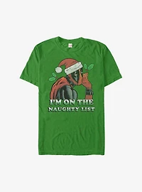 Marvel Deadpool On The Naughty List Holiday T-Shirt
