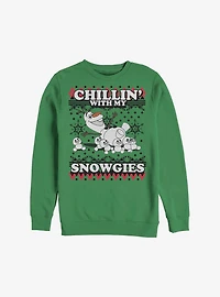 Disney Frozen Snowmie Chillin' Holiday Sweatshirt