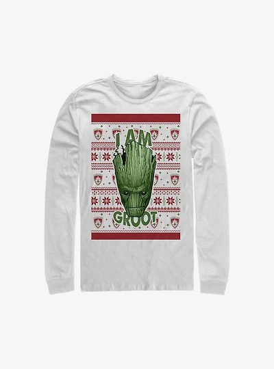 Marvel Guardians Of The Galaxy Groot Christmas Long-Sleeve T-Shirt