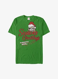 Marvel Guardians Of The Galaxy Hidden Rocket Seasons Greetings Holiday T-Shirt