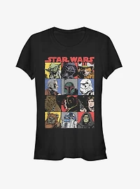 Star Wars Comic Strip Girls T-Shirt