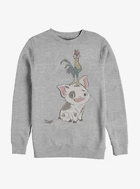 Disney Moana Pua And Hei Pose Sweatshirt