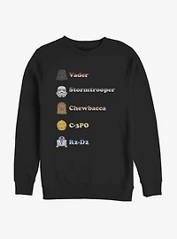 Star Wars Emoji Con Sweatshirt