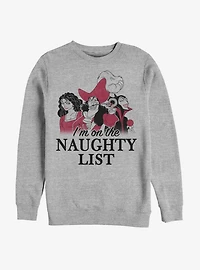 Disney Villains Naughty List Sweatshirt