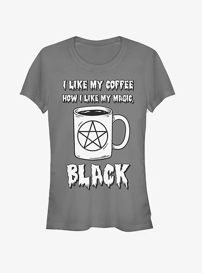 Black Coffee Magic Girls T-Shirt