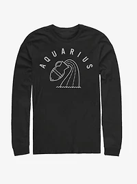 Aquarius Astrology Water Sign Long-Sleeve T-Shirt