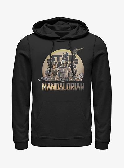 Star Wars The Mandalorian Character Action Pose Hoodie