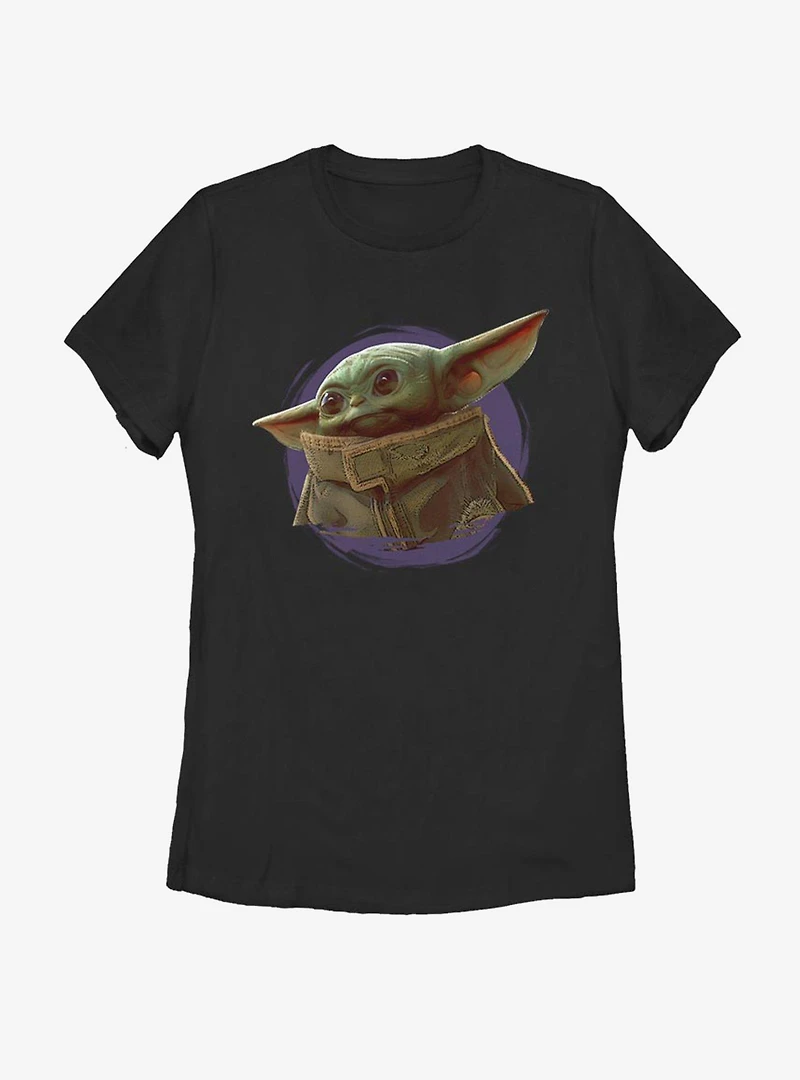 Star Wars The Mandalorian Child Purple Ball Womens T-Shirt