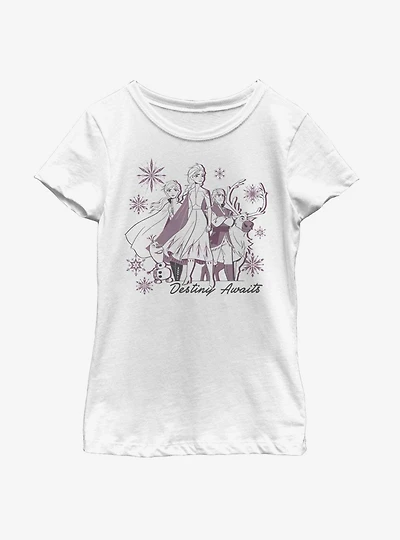 Disney Frozen 2 Destiny Awaits Youth Girls T-Shirt