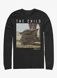 Star Wars The Mandalorian Child Green Long-Sleeve T-Shirt
