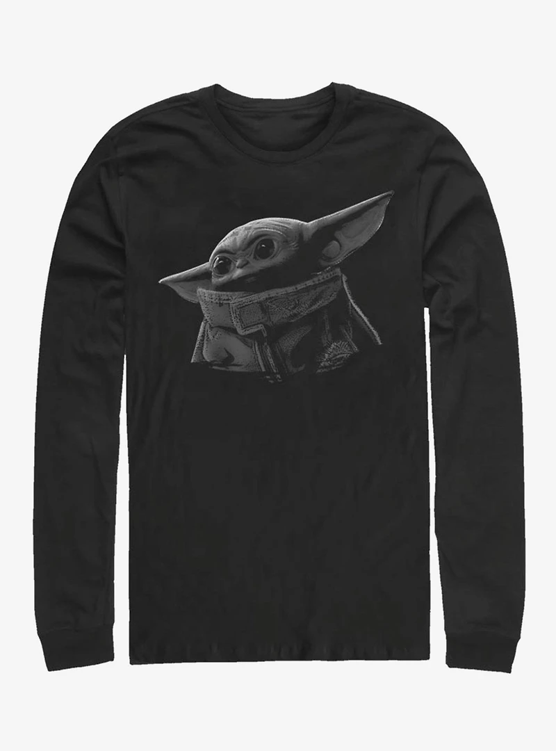 Star Wars The Mandalorian Child Green Grey Long-Sleeve T-Shirt