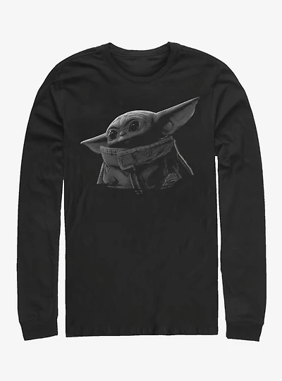 Star Wars The Mandalorian Child Green Grey Long-Sleeve T-Shirt