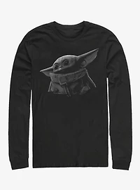 Star Wars The Mandalorian Child Green Grey Long-Sleeve T-Shirt