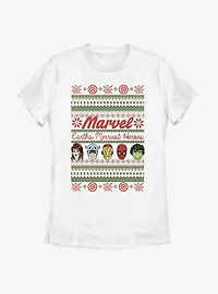 Marvel Avengers Merriest Heroes Womens T-Shirt