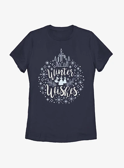 Disney Princesses Winter Wishes Womens T-Shirt