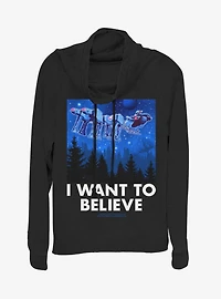 Star Wars Believer Cowlneck Long-Sleeve Womens Top