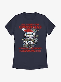 Star Wars Christmas Trooper Womens T-Shirt