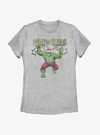 Marvel Hulk Deck The Halls Womens T-Shirt