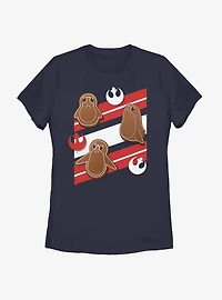 Star Wars Ginger Porgs Womens T-Shirt