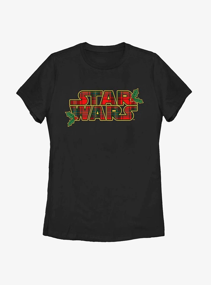 Star Wars Tartan Logo Womens T-Shirt