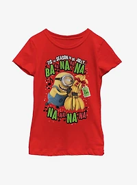 Despicable Me Minions Deck The Halls Youth Girls T-Shirt