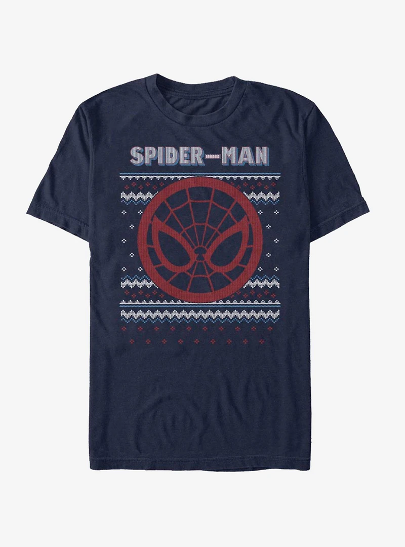 Marvel Spider-Man Spidey Christmas Pattern T-Shirt