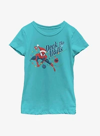 Marvel Spider-Man Deck The Walls Youth Girls T-Shirt