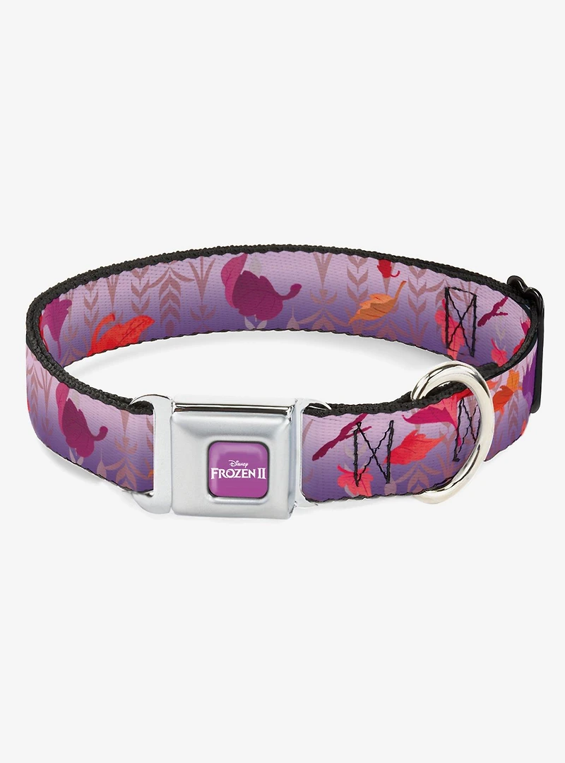 Disney Frozen 2 Swirling Leaves Dog Collar Seatbelt Buckle