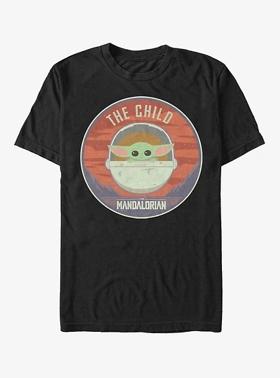 Star Wars The Mandalorian Child Bassinet Badge T-Shirt