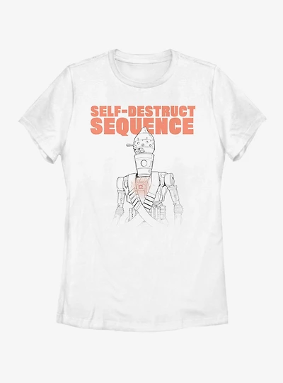 Star Wars The Mandalorian Self Destruct IG-11 Womens T-Shirt