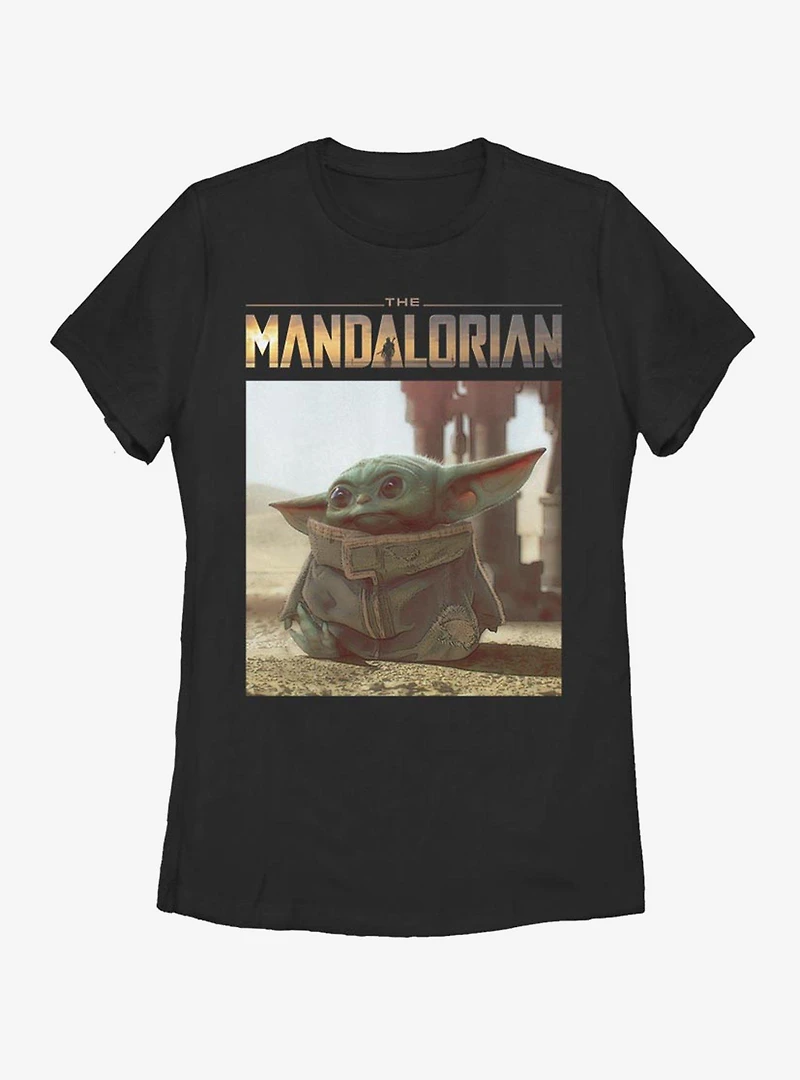 Star Wars The Mandalorian Child All Smiles Womens T-Shirt
