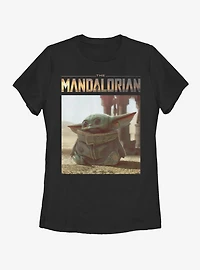 Star Wars The Mandalorian Child All Smiles Womens T-Shirt