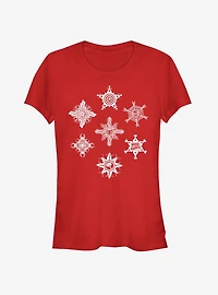 Marvel Avengers Power Snow Flakes Girls T-Shirt