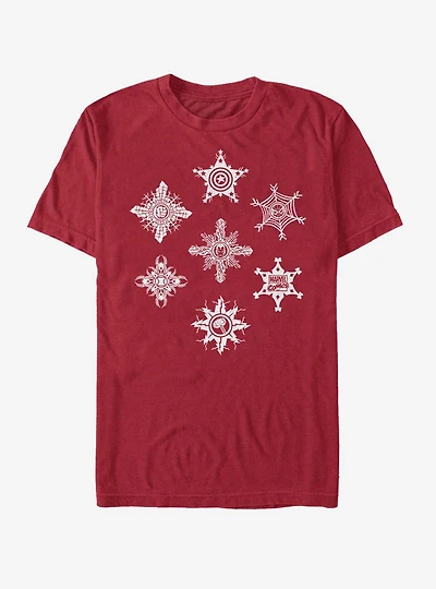 Marvel Avengers Power Snow Flakes T-Shirt