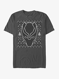 Marvel Black Panther Ugly Christmas Sweater Mask T-Shirt