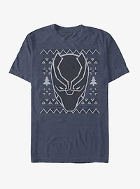 Marvel Black Panther Ugly Christmas Sweater Mask T-Shirt