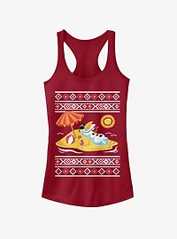 Disney Frozen Olaf Christmas Sweater Girls Tank