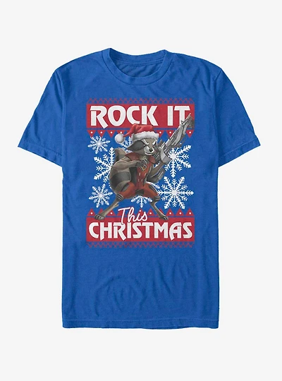 Marvel Guardians Of The Galaxy Rocket Christmas T-Shirt