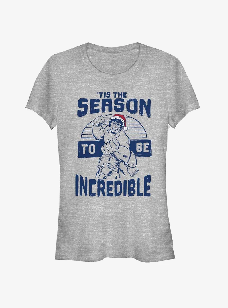 Marvel Hulk Incredible Season Holiday Girls T-Shirt