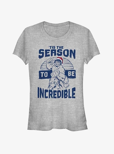 Marvel Hulk Incredible Season Holiday Girls T-Shirt