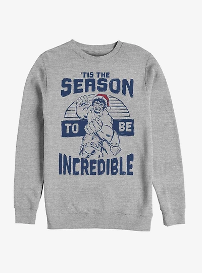 Marvel Hulk Incredible Season Holiday Crew Sweatshirt