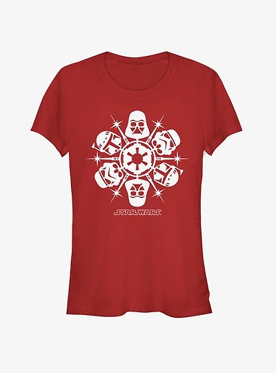Star Wars Empire Dark Side Snowflake Girls T-Shirt