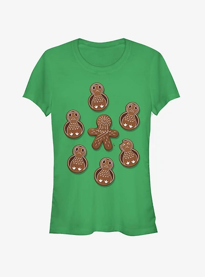 Star Wars Gingerman Porg Christmas Cookies Girls T-Shirt