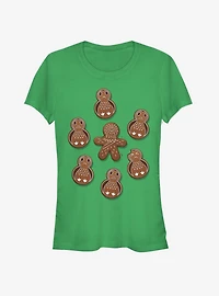 Star Wars Gingerman Porg Christmas Cookies Girls T-Shirt