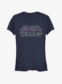 Star Wars Christmas Lights Girls T-Shirt