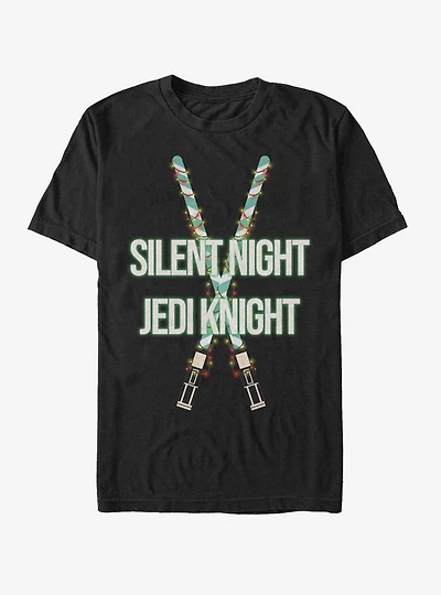 Star Wars Silent Night Jedi Knight Lightsaber T-Shirt