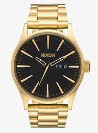 Nixon Sentry Ss All Gold Black Watch