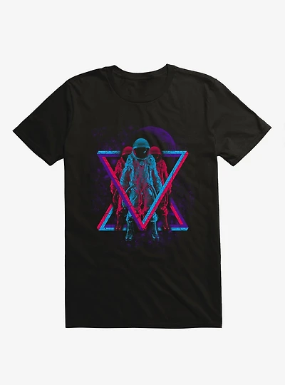 Astronomical Triangle Space Black T-Shirt